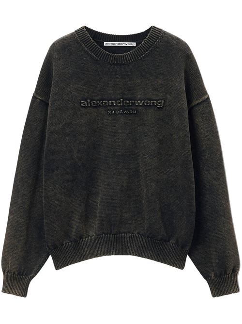 OVERSIZED LS PULLOVER W EMBOSS ALEXANDER WANG LOGO Alexander Wang | UKC3241034023A